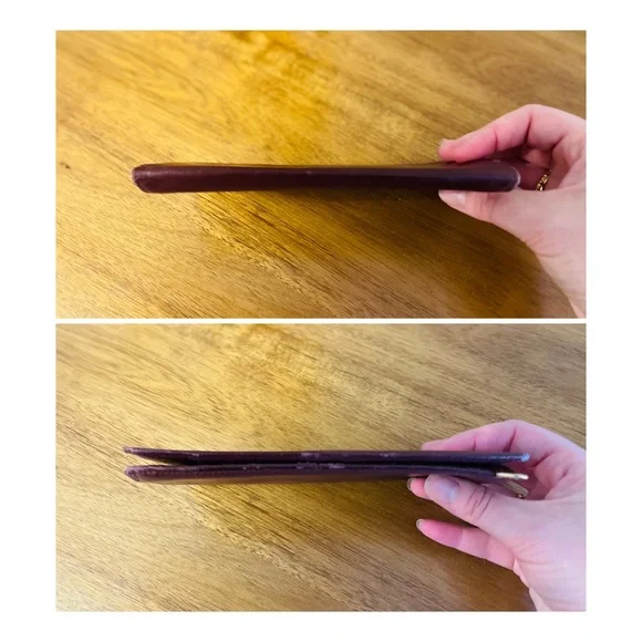 CARTIER Oxblood Red Leather Long Bifold Wallet 💯 AUTHENTIC - Picture 11 of 12